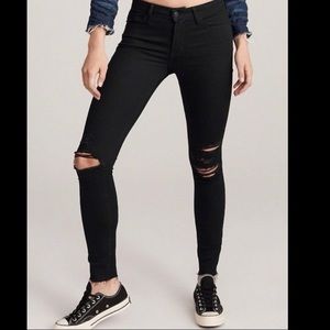 Abercrombie Black Wash Skinny Jeans